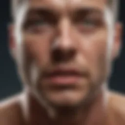 Illustration depicting the physiological effects of allergies on the body