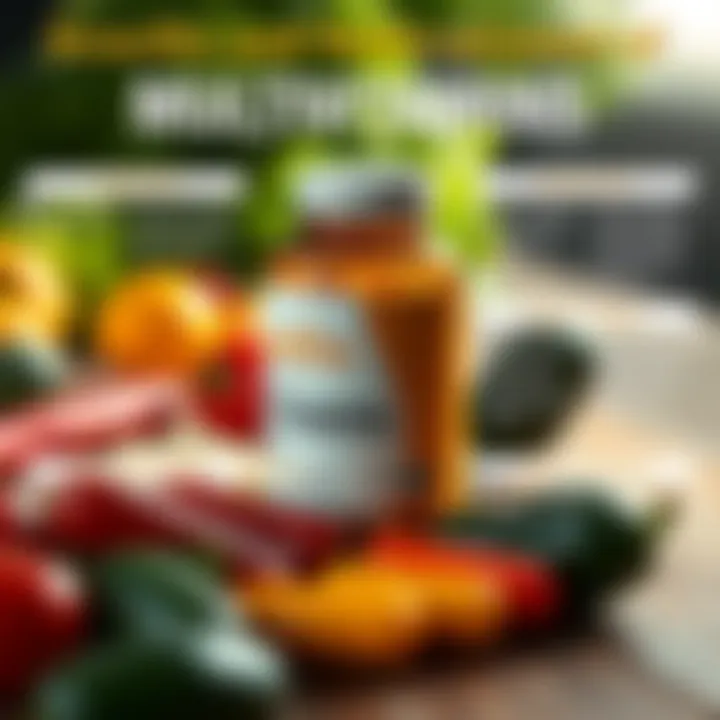 Benefits and Drawbacks of Multivitamins An infographic illustrating the benefits and potential drawbacks of multivitamins.