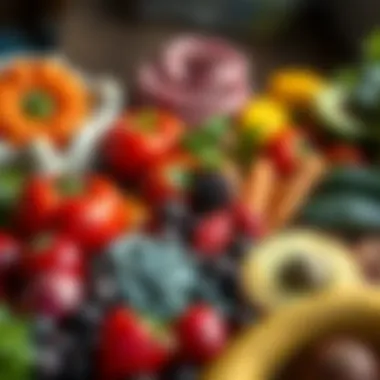 Natural Nutrition Sources A serene setting showcasing fresh fruits and vegetables, symbolizing natural nutrition.