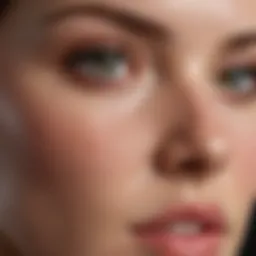 Close-up of a clear skin texture showcasing the beauty of healthy skin.