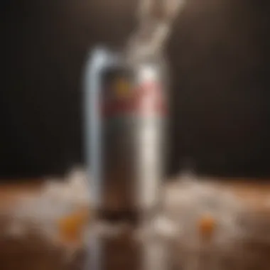 Conceptual image representing the glycemic response to diet soda consumption.