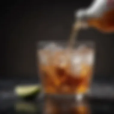 Diet Soda in a Healthy Lifestyle Context A healthy lifestyle theme with diet soda and nutritious foods.