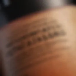 Close-up view of a hair product ingredient label highlighting harmful substances