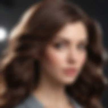 Luxurious Thick Hair Styling Luxurious thick hair styled with flat iron spray