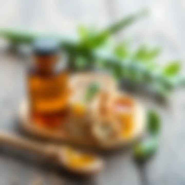 Natural Ingredients for Lip Care Natural ingredients for lip care, including aloe vera and honey