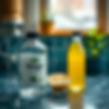 Eco-friendly cleaning products with vinegar