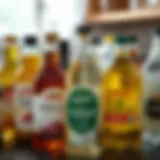 Diverse Vinegar Varieties for Cleaning Different types of vinegar displayed in bottles