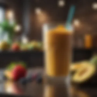 Energizing Smoothie for Vitality A bright, energizing smoothie packed with vitamins