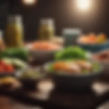 Visual guide to meal prepping for a ketogenic diet