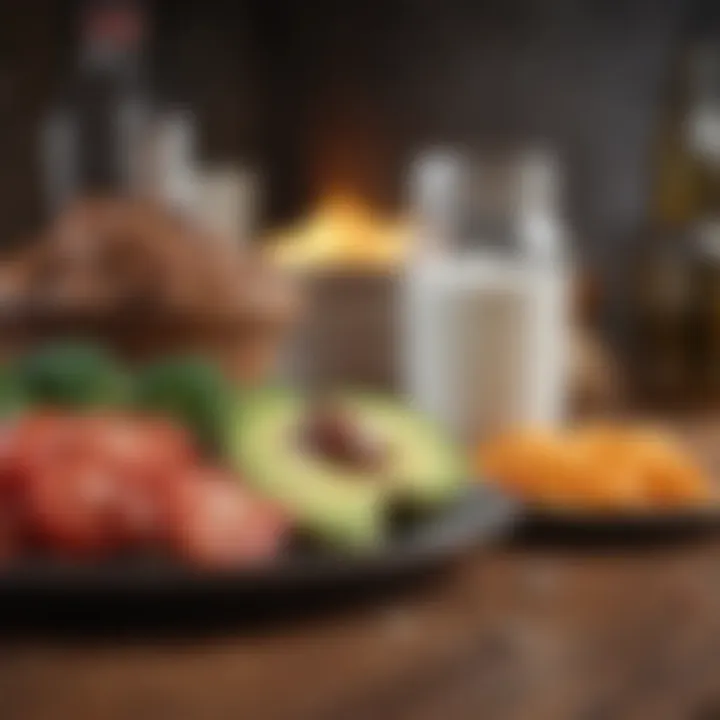 Nutritional information chart illustrating keto diet benefits