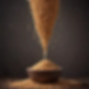 Fiber-Packed Whole Grains A selection of whole grains like quinoa, oats, and brown rice, high in fiber and nutrients