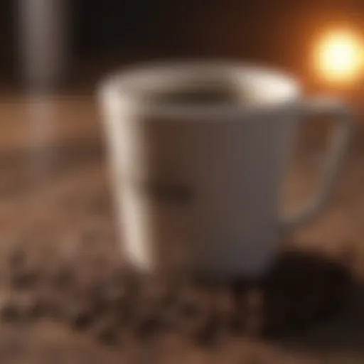 Schematic representation of timed release caffeine formulation