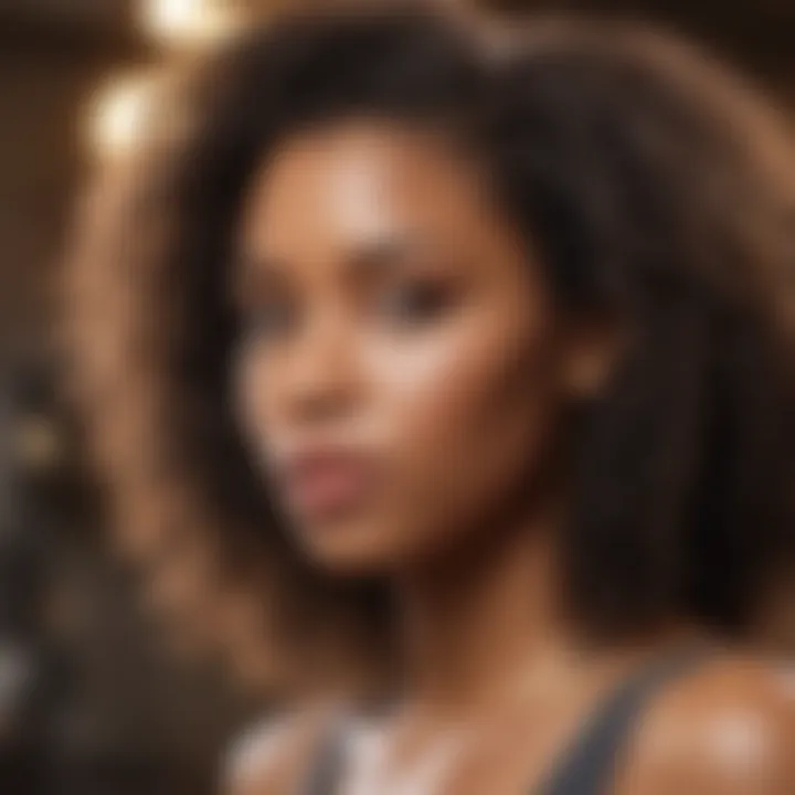 Natural hair protection from heat tools