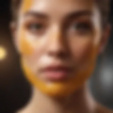 Turmeric and honey face mask for acne relief