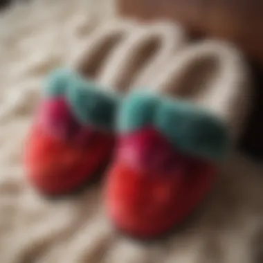 Chic Faux Fur Slippers in Vibrant Jewel Tones Chic faux fur slippers in vibrant jewel tones