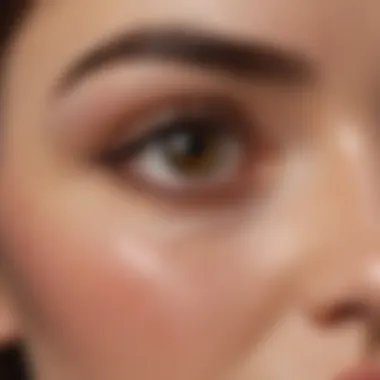 Close-Up of High-Quality Ingredients in Eyebrow Dye Eyebrow dye ingredients close-up
