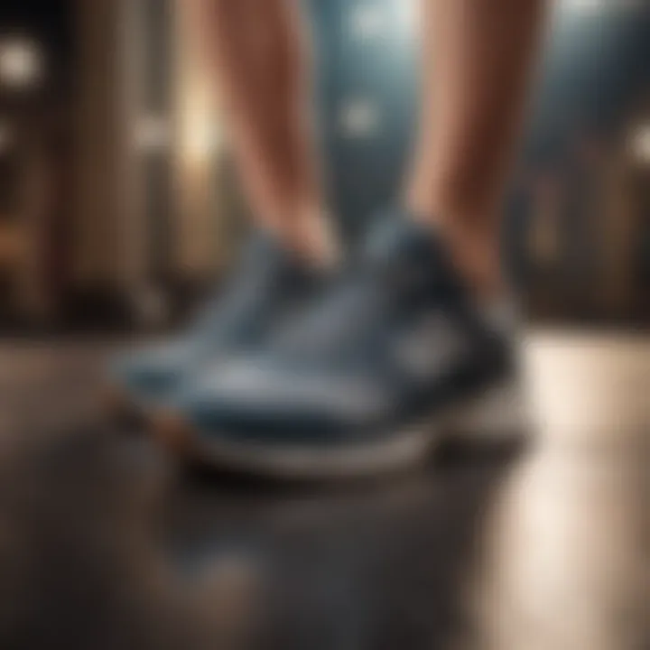 Comfortable wide feet walking shoe with memory foam