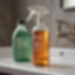 Eco-friendly mold and mildew remover bottle for bathroom