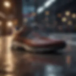 Elegant wide feet walking shoe