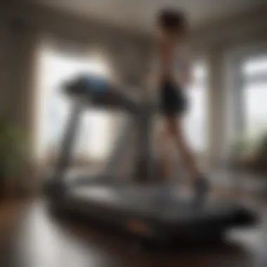 Innovative Home Treadmill Design Modern treadmill with advanced features