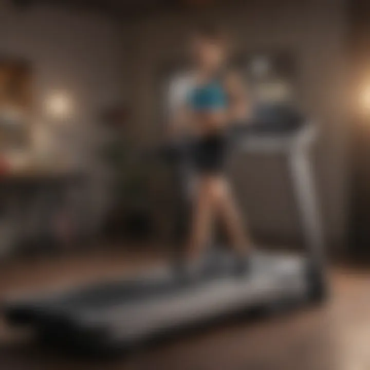 Smart technology integration in home treadmill