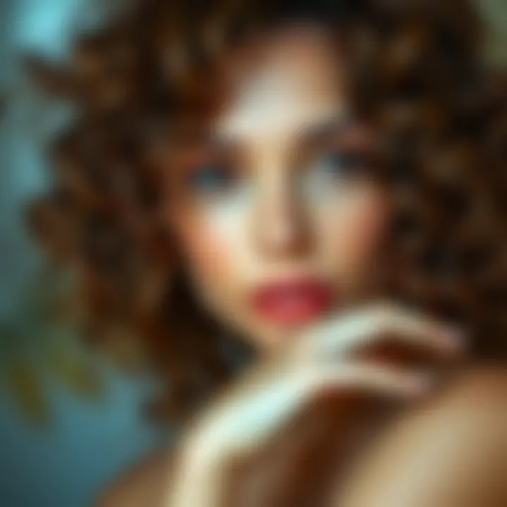 A beautifully styled 2B hair look demonstrating effective product use