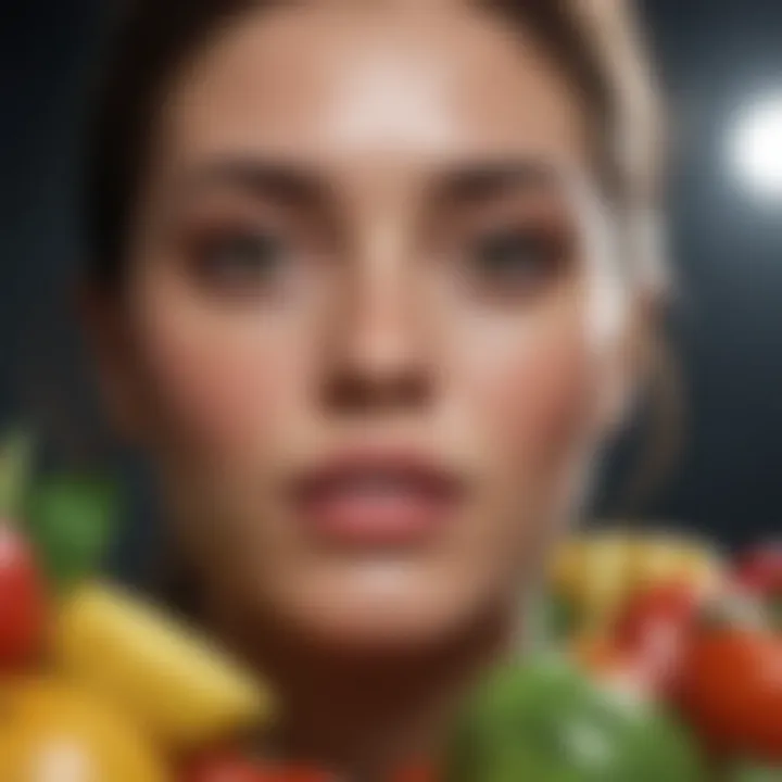 Fresh and vibrant fruits and vegetables symbolizing a healthy diet