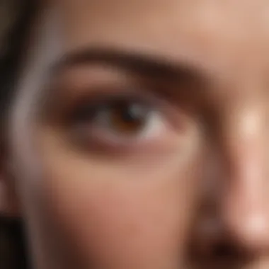Anatomy of Dark Eye Bags: Skin Layers Detailed illustration of the skin layers around the eyes