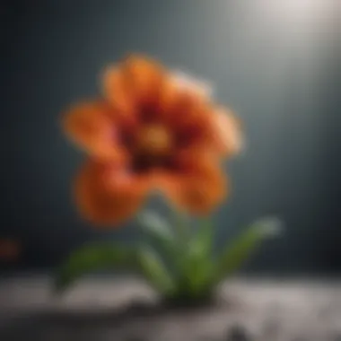 Symbol of Growth and Renewal A blooming flower signifying growth and renewal