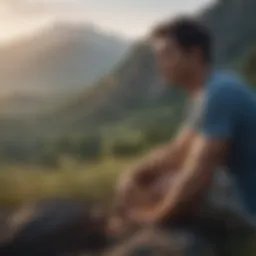 A serene landscape representing calmness and introspection