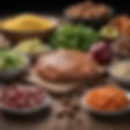 Visual representation of keto macronutrient ratios