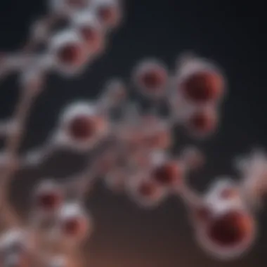 Molecular Structure of GABA Abstract representation of GABA molecule structure