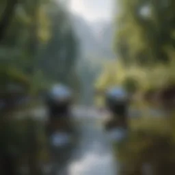 A serene landscape depicting tranquility and balance