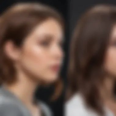Effects of Silicone-Free Hair Care Products Before and after comparison of hair treated with silicone-free versus silicone-laden products.