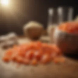 Conceptual representation of soluble fiber in various foods