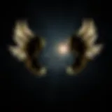 An abstract representation of the Enneagram symbol highlighting the concept of wings.