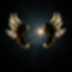 An abstract representation of the Enneagram symbol highlighting the concept of wings.