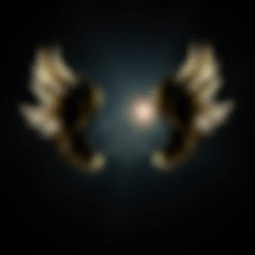 An abstract representation of the Enneagram symbol highlighting the concept of wings.
