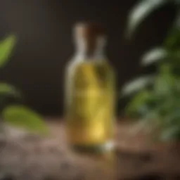 Luxurious botanical extract in a bottle