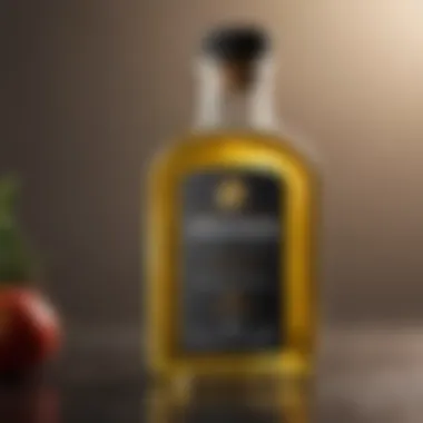 EVOO bottle with quality certification seal