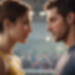 Illustration of a couple engaged in deep conversation