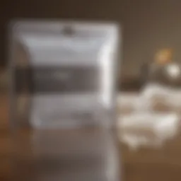 Close-up view of Up and Up Whitening Strips packaging showcasing its design