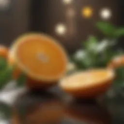 Citrus fruit rich in vitamin C