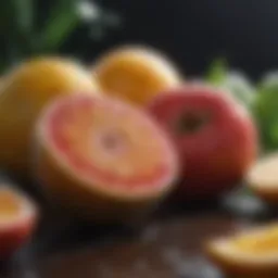 Vibrant fruits rich in vitamin C