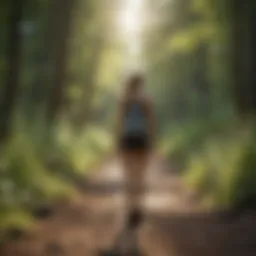 Person walking in nature