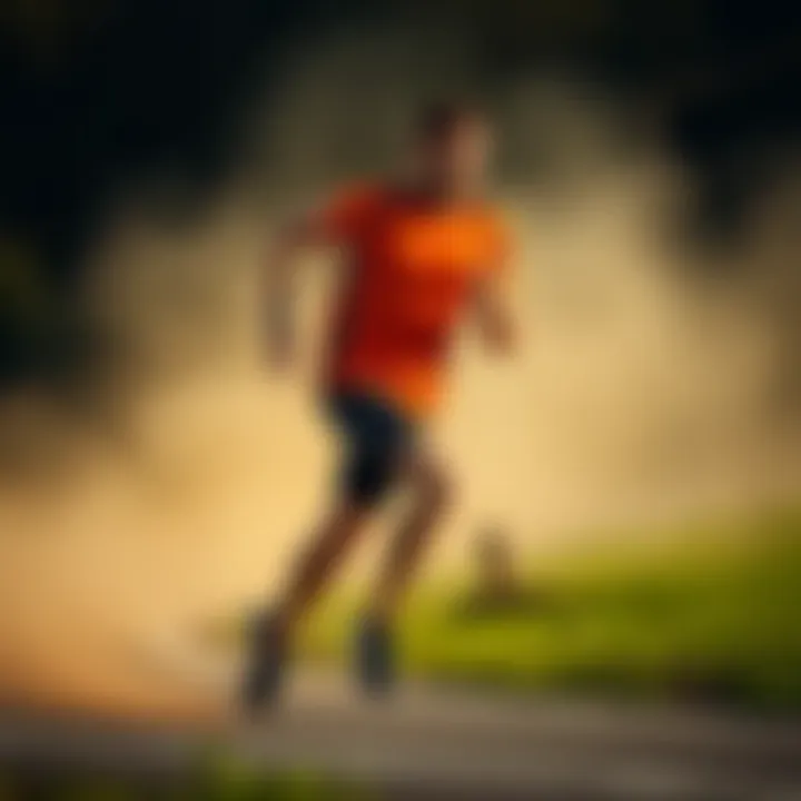 The Power of Running Dynamic runner showcasing the physical intensity of running