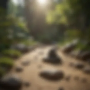 Zen Garden: Tranquil Setting Zen Garden: Tranquil setting for mental focus